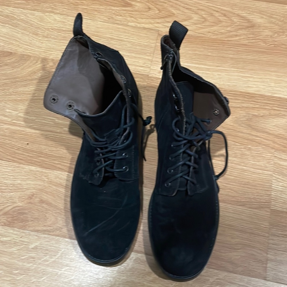 Boemos Italian Suede Leather Lace Up Boots